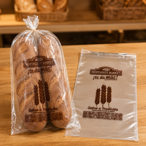 Bolsa Transparente Larga Microperforada de OPP para Pan Francés, Bolsa de Embalaje Transpirable Personalizada para Panadería, para Baguette - Product Image 1