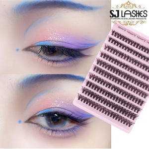 Fácil de Crear tu Propia Belleza en Casa, Pestañas Postizas Individuales en Racimo 3D Naturales de 10D-100D - Product Image 6