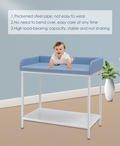 Lits <span class=keywords><strong>d</strong></span>'<span class=keywords><strong>hôpital</strong></span> pour soins aux nouveau-nés avec cadre en acier peint et table à langer pour bébé - Product Image 4