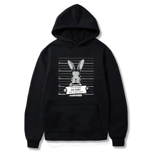 2020 Fashion Men Casual Hoodies Bad Bunny Hooded Pullovers Men's Harajuku Streetwear Sweatshirt Autumn Boys/Girls Hip Hop Hoody