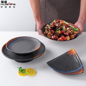Creative <b>melamine</b> hot pot restaurant <b>plates</b>, dish <b>plates</b>, commercial restaurant, hotel <b>plates</b>, round <b>plates</b>, triangular <b>plates</b>, - Product Image 2