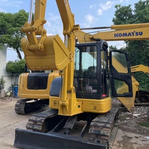 Excavadora pequeña usada original de Japón, marca Komatsu pc55 pc55mr con orugas de caucho para proyectos agrícolas y urbanos. - Product Image 3