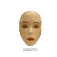 Le plus récent 5D réaliste pratique masque de maquillage visage complet Silicone maquillage pratique peau conseil avec support