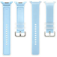 Bracelet de sport respirant à bordure transparente, style gelée, en silicone souple, avec fermoir auto-agrippant pour Watch 9/8/8