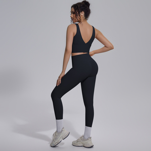 <span class=keywords><strong>Abbigliamento</strong></span> <span class=keywords><strong>Sportivo</strong></span> Senza Maniche all'Ingrosso, Set Yoga Monocolore per Donne, <span class=keywords><strong>Abbigliamento</strong></span> <span class=keywords><strong>Sportivo</strong></span> Delicato sulla Pelle - Product Image 3