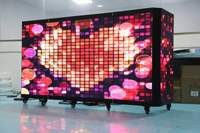 Écran LED mobile facile à déplacer, mur vidéo LED intégré, écran publicitaire commercial intérieur complet