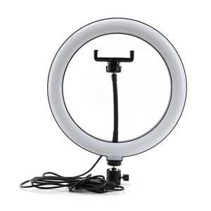 Anneau lumineux circulaire pour selfie 26cm LED Live Beauty avec support et trépied de 210cm Lumière d'appoint pour photographie de diffusion en direct 6/10/12 pouces - Product Image 3