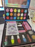 Ensemble de maquillage complet pour enfants K-POP avec trousse de maquillage, cadeau d'anniversaire pour enfant, jouet de beauté, trousse de maquillage pour filles