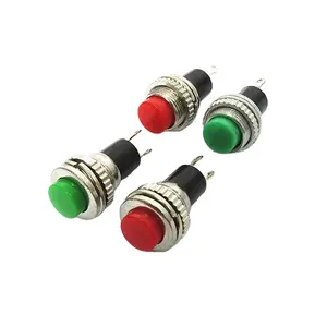 DS-316 DS-314 Mounting hole 10MM Small Button Switch Unlocked Self-reset Doorbell Horn Switch Electric Switches green red