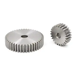 Spur gear-engranaje de transmisión mecánico personalizado, 1 módulo, 12 dientes-160 dientes, soporte cilíndrico positivo