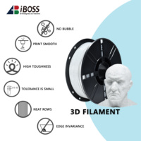 Filament de marbre simulé IBOSS 3D PLA + 1.75mm 1Kg, filament d'impression 3D blanc marbré PLA Pro est une imprimante 3D plus durable
