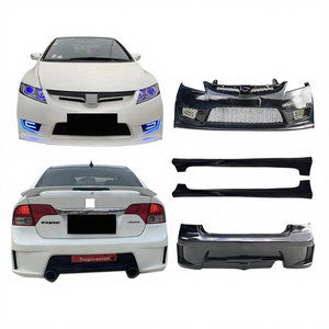 Kit de Carrocería Completo para Honda Civic Mugen 2006-2011, Kit de Mejora de Carrocería, Parachoques Delantero y Trasero Nuevos, Faldones Laterales, Parachoques de ABS - Product Image 1
