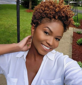 Peluca <span class=keywords><strong>de</strong></span> corte bajo corto Pixie, pelo sintético <span class=keywords><strong>de</strong></span> calidad hecho a máquina, <span class=keywords><strong>pelucas</strong></span> afro para mujeres negras, novedad - Product Image 1