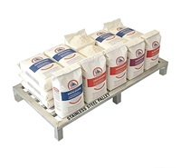 Support multi-usages en acier inoxydable pour nouilles de riz, anti-humidité, pour cuisine d'hôtel, seau à soupe, base surélevée, simple couche, sur pied