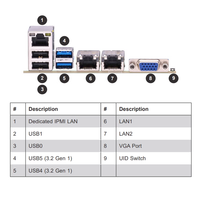 Carte mère de serveur MBD-X12SPI-TF, socket unique LGA-4189 pour processeur Intel Xeon Scalable 3e génération C621A, 8xDIMM DDR4 RECC, double LAN 10G, ATX