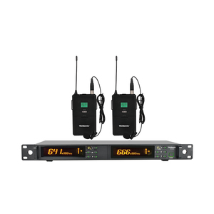Sistema de micrófono inalámbrico de solapa profesional X8II Veida UHF True Diversity para presentaciones en escenario - Product Image 3
