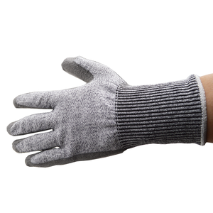 PU Coating Cut Resistant <strong>Gloves</strong> HPPE Knitted Level 5 Non Slip Safty Hand <strong>Gloves</strong> for Welders Construction <strong>Work</strong> Safeguard - Product Image 3