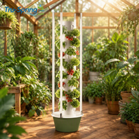 Système d'irrigation pour serre agricole verticale commerciale Tru-Spring, tour hydroponique automatique, culture verticale, anti-UV, HDPE/ABS