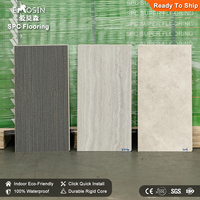 Losetas de Suelo SPC de Vinilo PVC Entrelazadas, Impermeables, de 4mm, 5mm y 6mm, con Aspecto de Cerámica, Piedra y Mármol