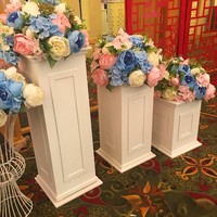 Colonnes romaines sculptées en PVC de style moderne, de haute qualité, pour la décoration de mariage, centre de table, décorations de table