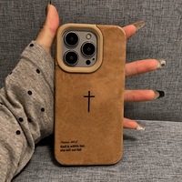 Coque de téléphone en TPU à motif croisé simple pour 16PROMAX, compatible avec 15/14/13, protection 360°, peinte par pulvérisation