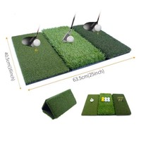 Tapis d'entraînement de golf Shuran pour le swing et le chipping, pliable, portable, pour l'intérieur et l'extérieur, pour droitiers, 40,5x63,5cm