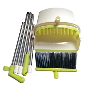 Trung Quốc Chổi Bền Và Có Thể Gập Lại Kích Thước Lớn Chổi Và Dustpan Set 6 Ba Lan Chổi Và Dustpan Set