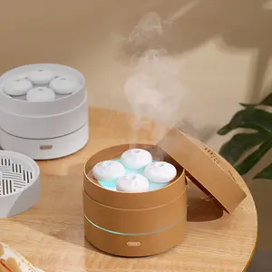 Innovazione a forma di vapore diffusore di aromi ad ultrasuoni umidificatore aromaterapia macchina di incenso a vapore con luce notturna