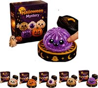 Jouet Squishy Halloween en forme de Dumpling 8cm, Mignon, à Remontée Lente, Anti-Stress, Jouet Sensoriel Doux Kawaii pour Halloween