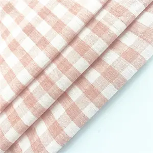 Tejido quadros envio rápido 40s 105gsm gingham, tecido de verificação 100% algodão tartan design fio dyed para roupas