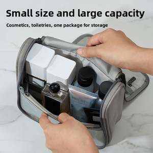 Wholesale Waterproof Hanging <b>Makeup</b> <b>Bag</b> Dry Wet Separated Cosmetic <b>Bag</b> High Quality <b>Travel</b> Toiletry <b>Bag</b> with Hook - Product Image 3