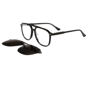 Nouvelles lunettes de soleil classiques en acétate de designer, lunettes de soleil à clip magnétique bicolores, montures de lunettes de soleil unisexes, lunettes de soleil de luxe - Product Image 5