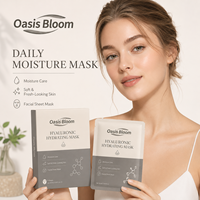Masque facial en feuille hydratant anti-âge à l'acide hyaluronique naturel coréen, au bio-collagène, à la vitamine C et au rétinol, marque privée