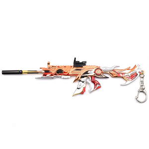 Hot Style Metal Game Gun modello M416 il più appassionato e sacro portachiavi staccabile in metallo personalizzabile modello giocattolo da collezione - Product Image 1