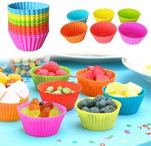 Cake Molds Basics Reusable <b>Silicone</b> Baking Cups Muffin Liners Cake <b>Tools</b> BPA Free Silicon Mold - Product Image 2