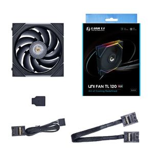 <span class=keywords><strong>Lian</strong></span> <span class=keywords><strong>Li</strong></span> UNI FAN TL120-3 Haute Performance Blanc/Noir RGB Éclairage PC Ventilateur pour Dissipation Thermique - Product Image 5