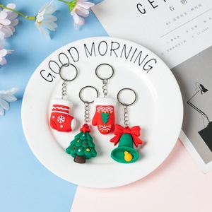 3D Custom Xmas PVC Keychain Soft Rubber Christmas <b>Key</b> <b>Ring</b> Plastic <b>Key</b> Chains - Product Image 5