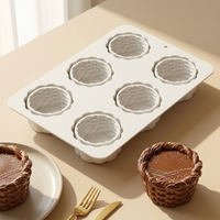 Nouveau moule créatif en silicone de qualité alimentaire pour gâteaux, chocolats, gelées et puddings, en forme de dentelle ronde, pour usage domestique