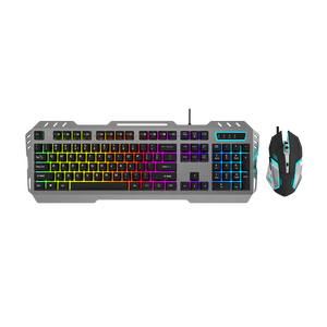 Mới Đến 104 Phím Cầu Vồng Chiếu Sáng Nhôm Top Bìa Siêu Mỏng Chống-Bóng Bóng Có Dây Bàn Phím Màu Đen Giao Diện USB Chơi Game - Product Image 4