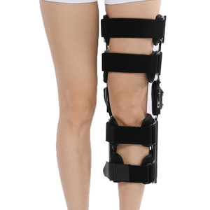 Leyubang <b>Knee</b> Joint Fixation <b>Brace</b> Adjustable Length Post Surgery <b>Support</b> Meniscus Protector One Size Black Unisex - Product Image 5