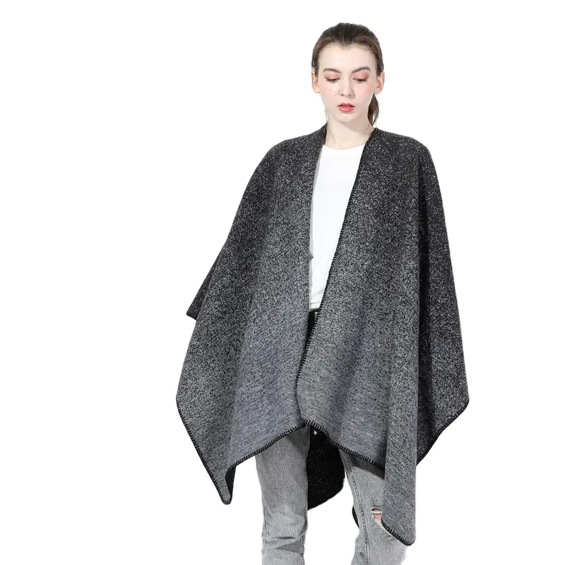 Mùa Thu Và Mùa Đông Thời Trang Dệt Kim Poncho Cho Phụ Nữ Khăn Choàng Và Khăn Choàng Mới 2023 Phụ Nữ Poncho Cape