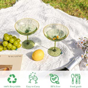 Gobelet jetable transparent en PS avec paillettes dorées, coupe à vin rouge, verre à cocktail rigide à fond divisé pour fêtes - Product Image 4