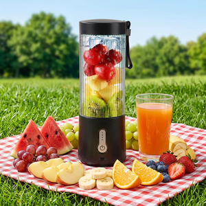 Licuadora Portátil de Fábrica, 450 ml, Recargable por USB, Mini Licuadora Eléctrica para Hacer Smoothies con Hielo, para Viajes en Auto, OEM - Product Image 1