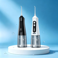Hydropulseur dentaire recommandé par les dentistes, irrigateur buccal, Airfloss, soins dentaires, hydropulseur avec 4 embouts de jet, IPX7