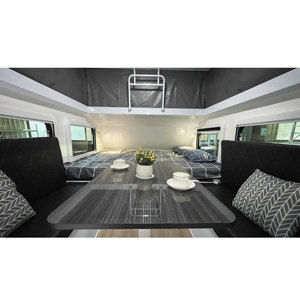 Grande <span class=keywords><strong>caravane</strong></span> mobile 4x4 pour voyages, camping, tout-terrain, hybride, familiale, hors réseau - Product Image 5