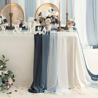 Chemin de table en polyester 100% accessoire de table à manger de mariage décoratif tissé moderne