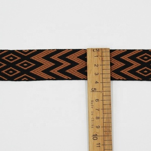 Sản xuất độ bền cao 38mm Polyester Chevron ngoằn ngoèo mô hình dây đeo vai băng vải - Product Image 3