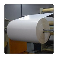 Rouleaux d'autocollants en papier semi-brillant thermofusible simple face adhésif acrylique rouleau jumbo auto-étiquetant pour le masquage