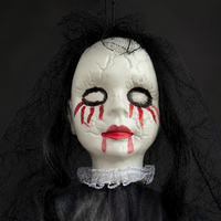 SIPKLR Décoration d'Halloween suspendue de 47 pouces, Fantôme de Mariée Effrayante pour Jardin, Maison Hantée, Fête Horreur, Ornement Suspendu