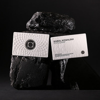 Vente en Gros Nouveaux Matériaux Cartes de Visite Gaufrées 3D en Papier Coton Personnalisées avec Relief